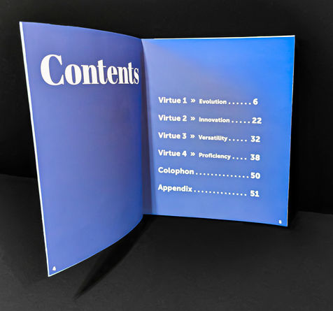 Virtuous Book: Contents Page