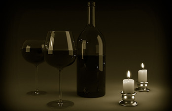 Candlelit Wine 