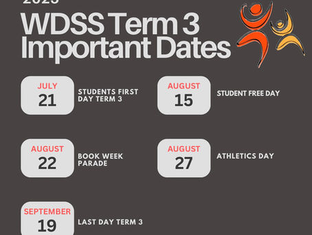 2025 Term 3 Important Dates