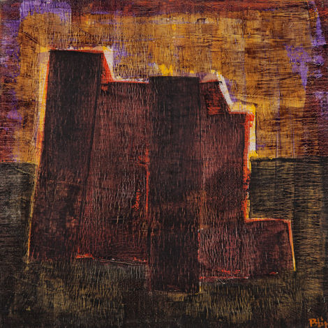 Viviane Blin_Drôme_Cathare_Huile_40 par 40 cm