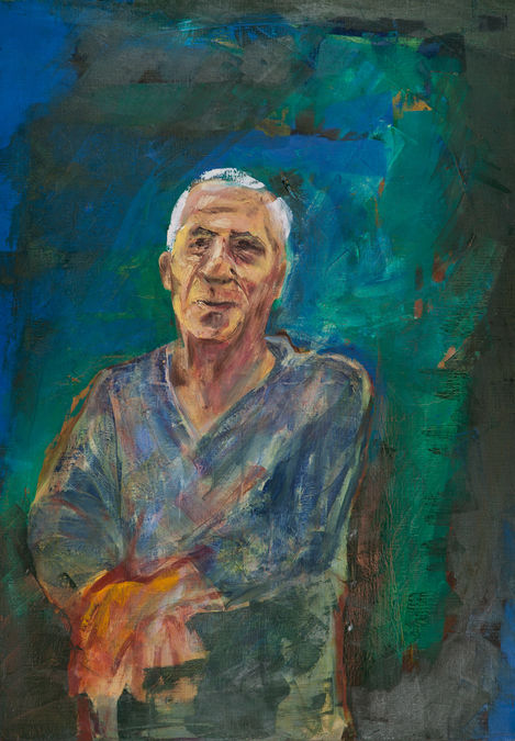 Viviane Blin Portrait René Artiste peintre Drôme Saillans