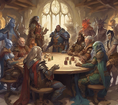 Council of Fantasy races sitting around a large table.jpg