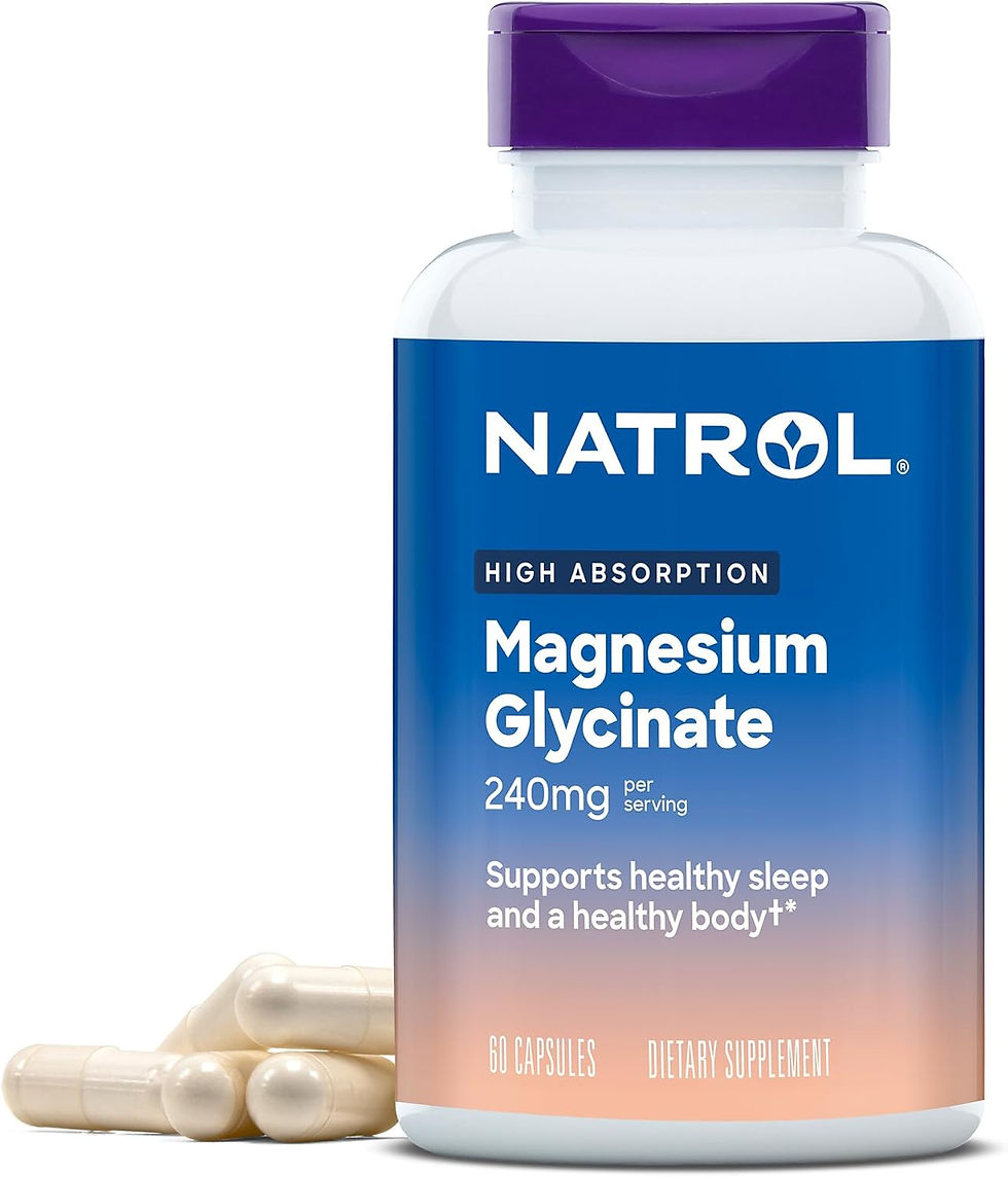 Natrol Magnesium Glycinate Supplements 240 mg - High Absorption - Calm Magnesium