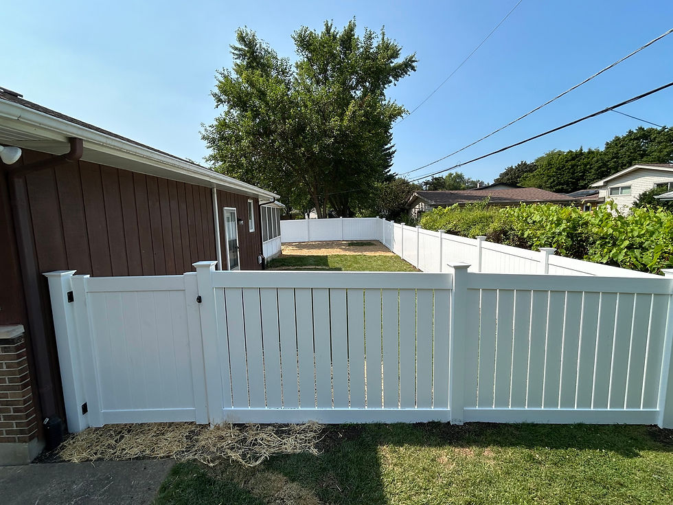 PVC & Vinyl Fences: