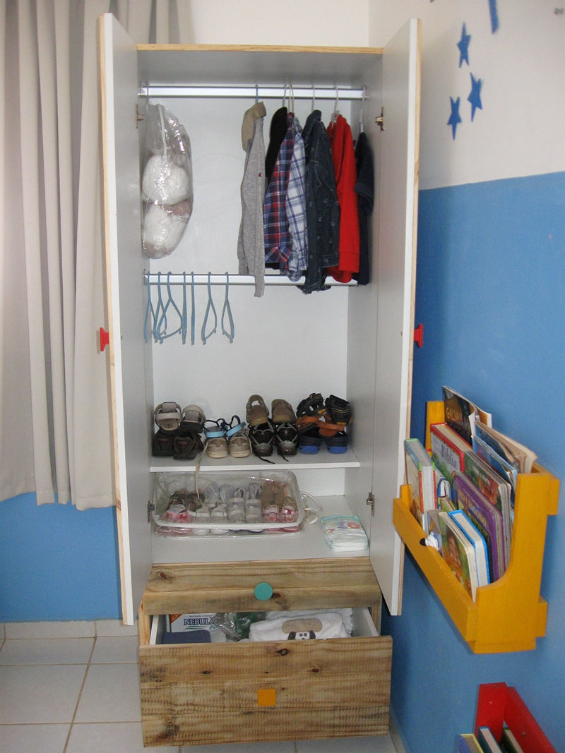 dormitório infantil, móveis pallet