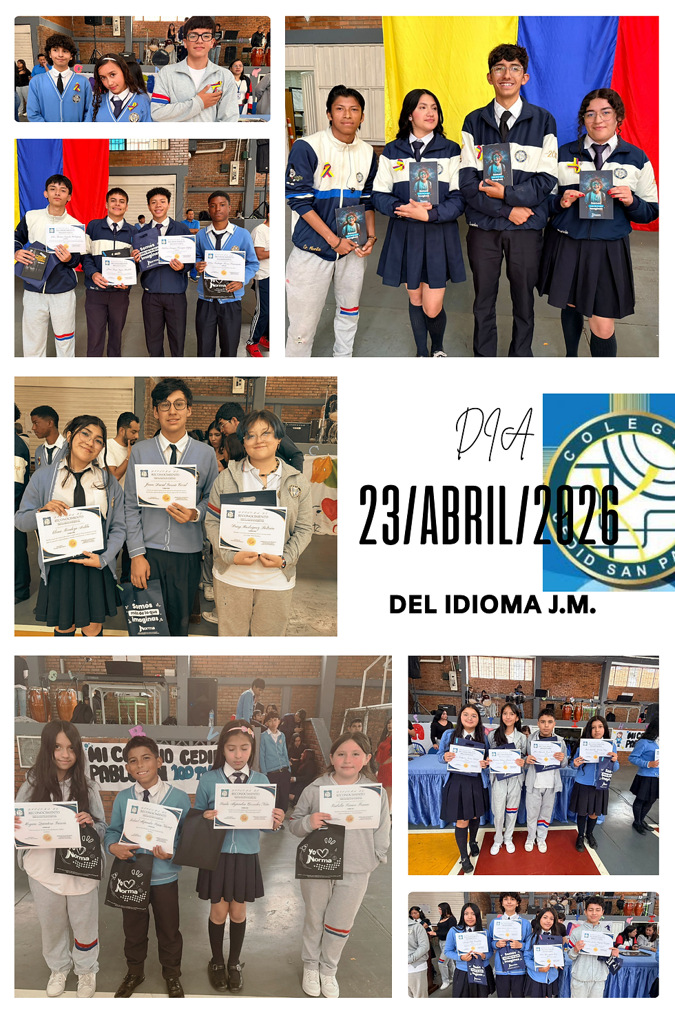 Estudiantes reconocidos por su excelente uso del lenguaje.