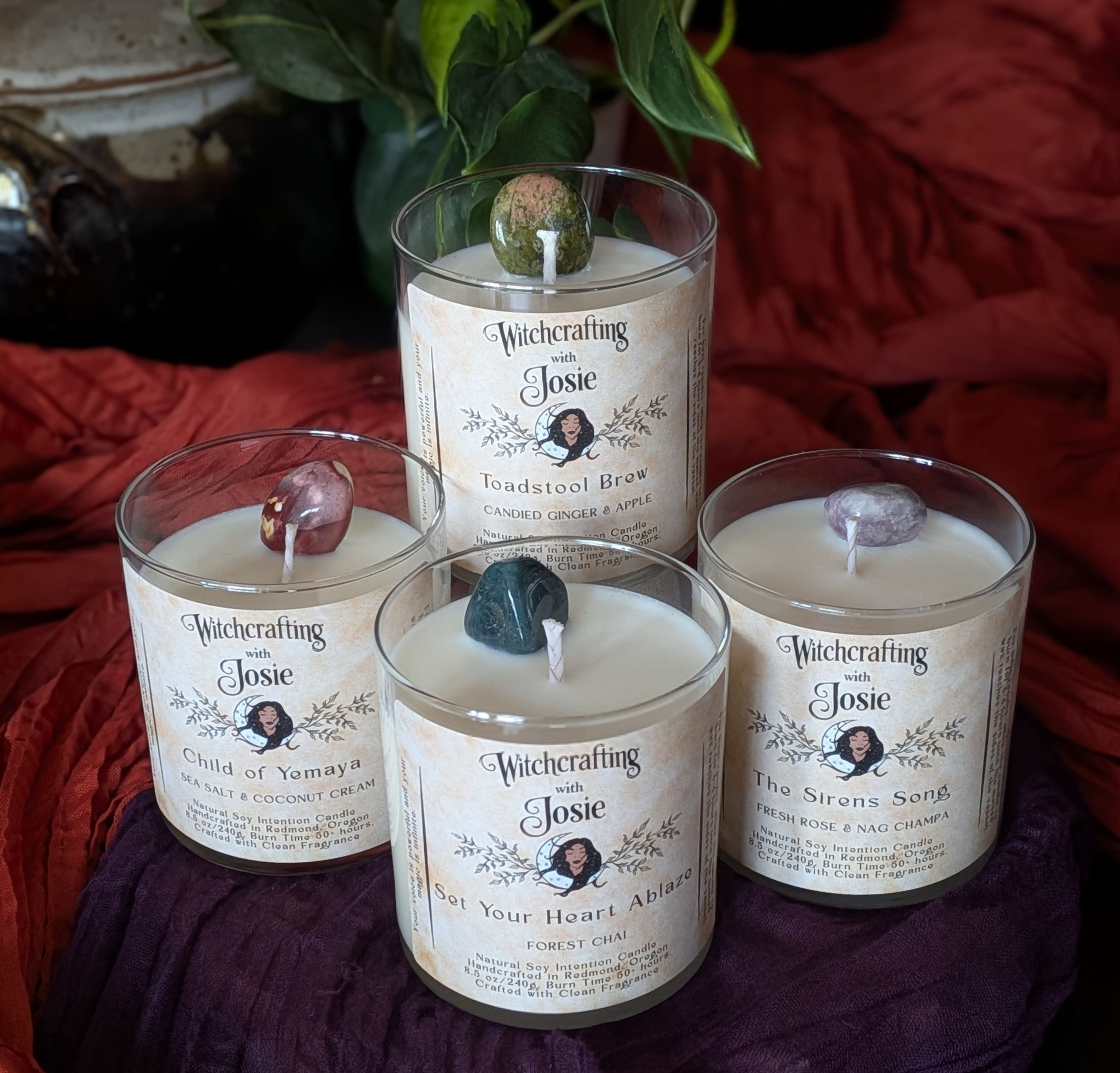 Hand-Poured Intention Candle Jars