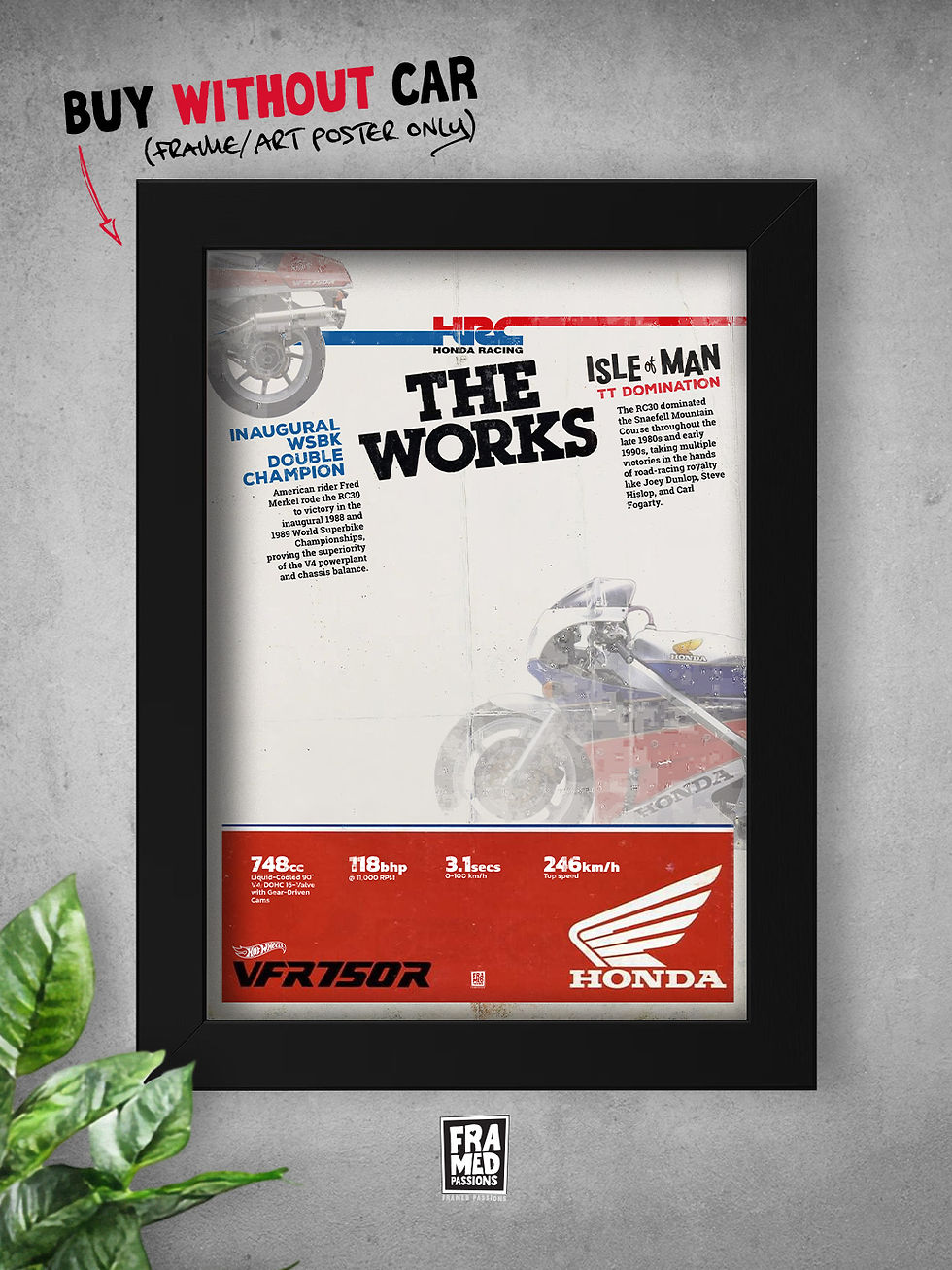 Thumbnail: Honda VFR750R (RC30) Diecast Car Art Frame