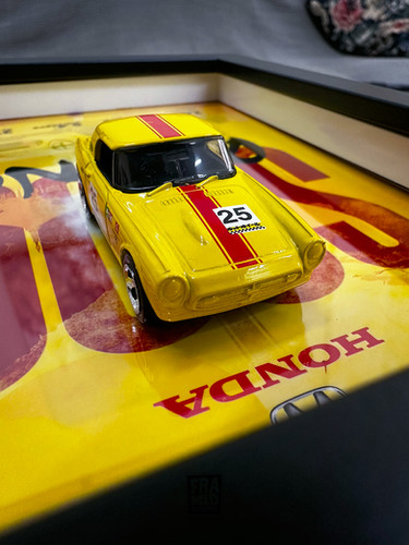 Hot Wheels Honda S800 Racing Diecast Art Frame | Framedpassions