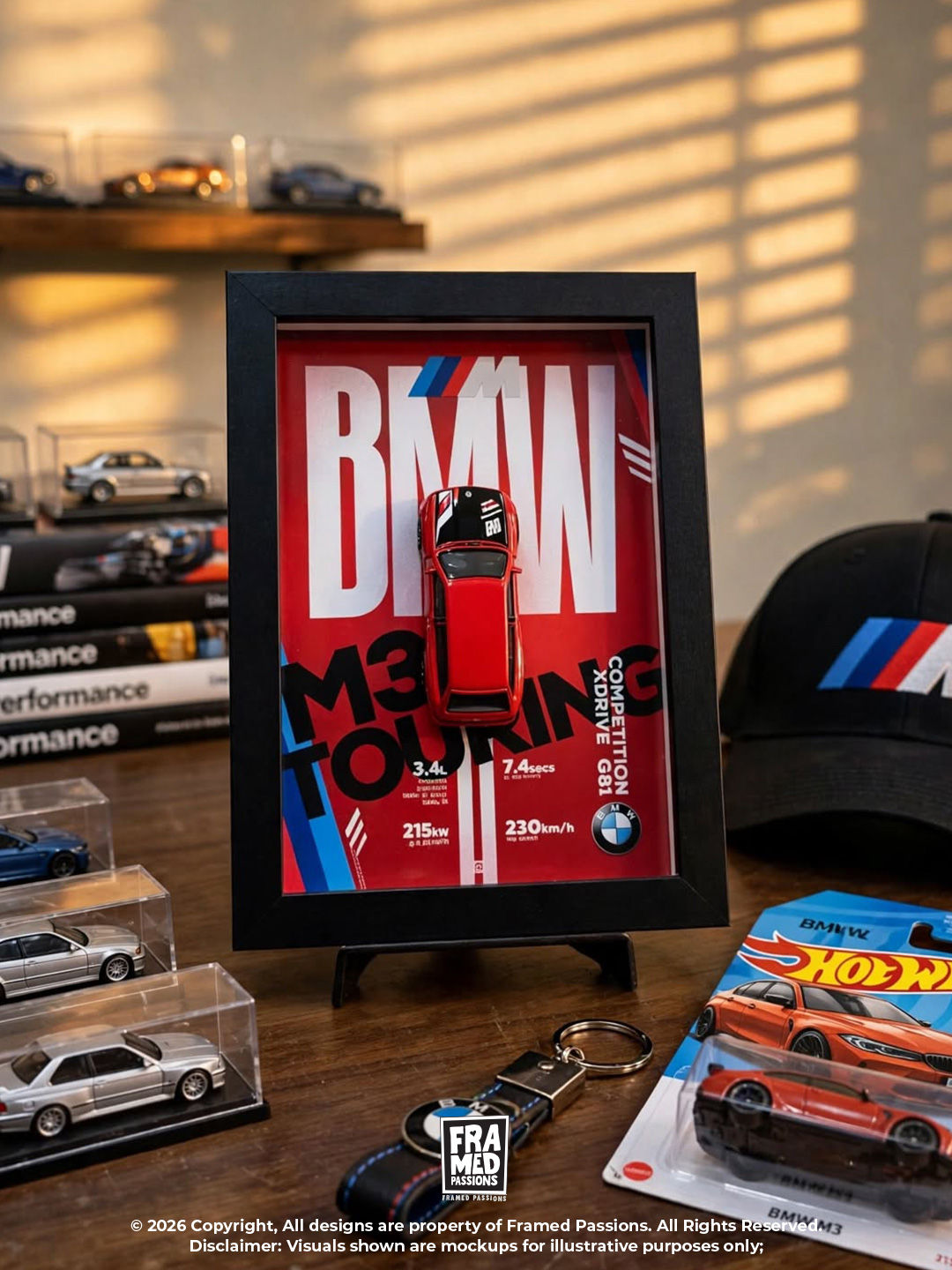 BMW M3 Wagon Diecast Car Art Frame