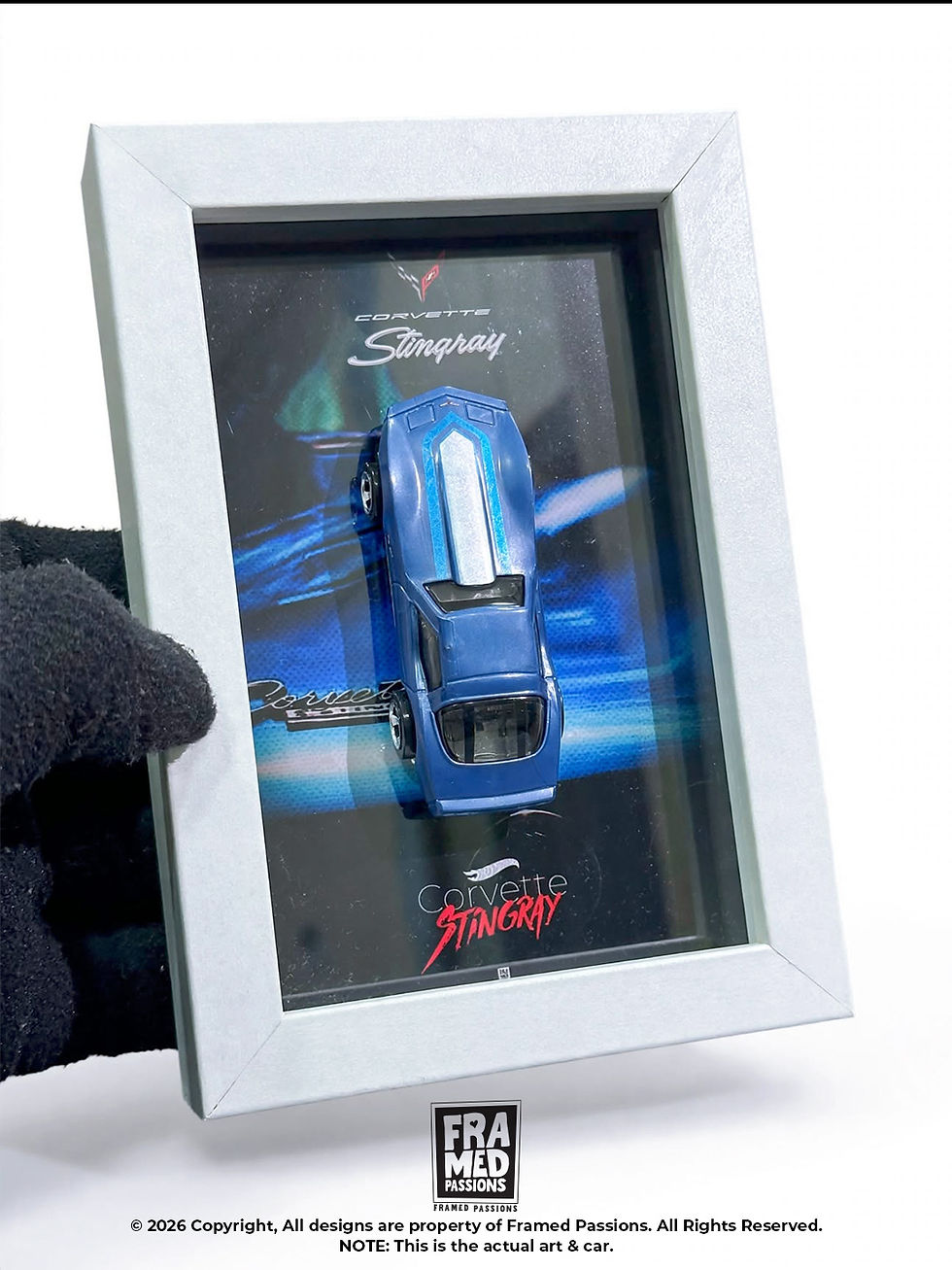 Thumbnail: Corvette Stingray Desk Buddy Diecast Car Art Frame