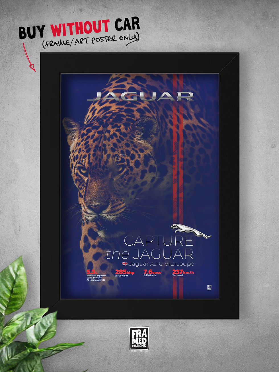 Thumbnail: Jaguar XJ-C (XJC) V12 Coupe Diecast Car Art Frame