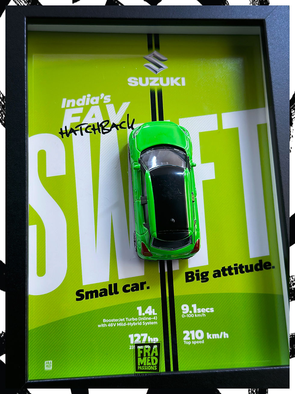 Thumbnail: Majorette Suzuki Swift Sport Diecast Art Frame