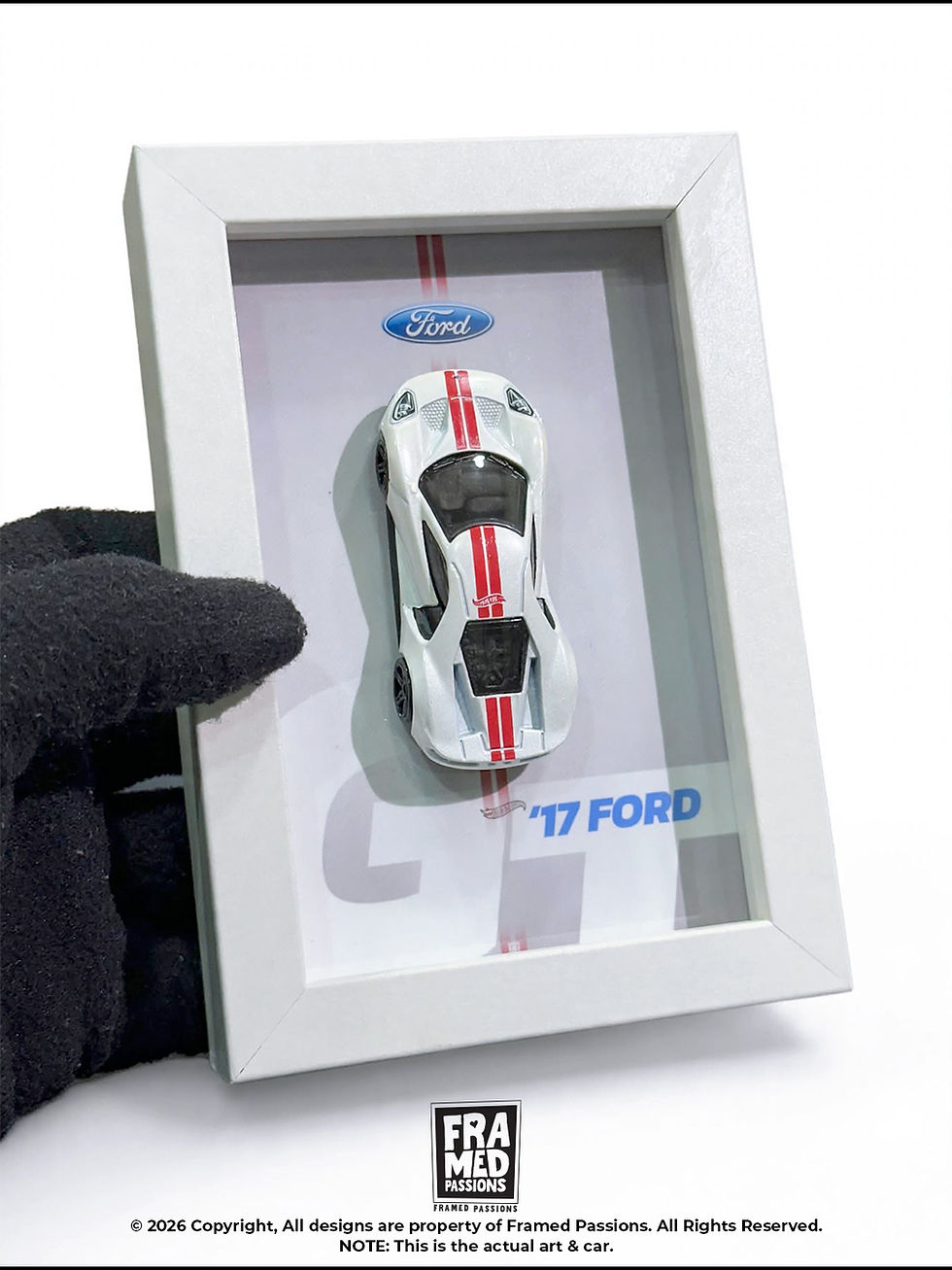 Thumbnail: '17 Ford GT  Desk Buddy Diecast Car Art Frame