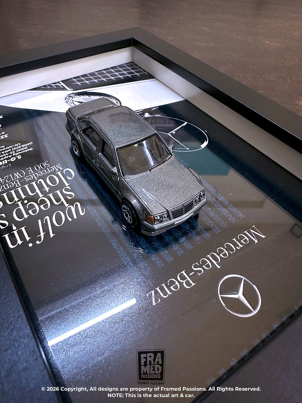 Thumbnail: Mercedes-Benz 500 E Diecast Car Art Frame
