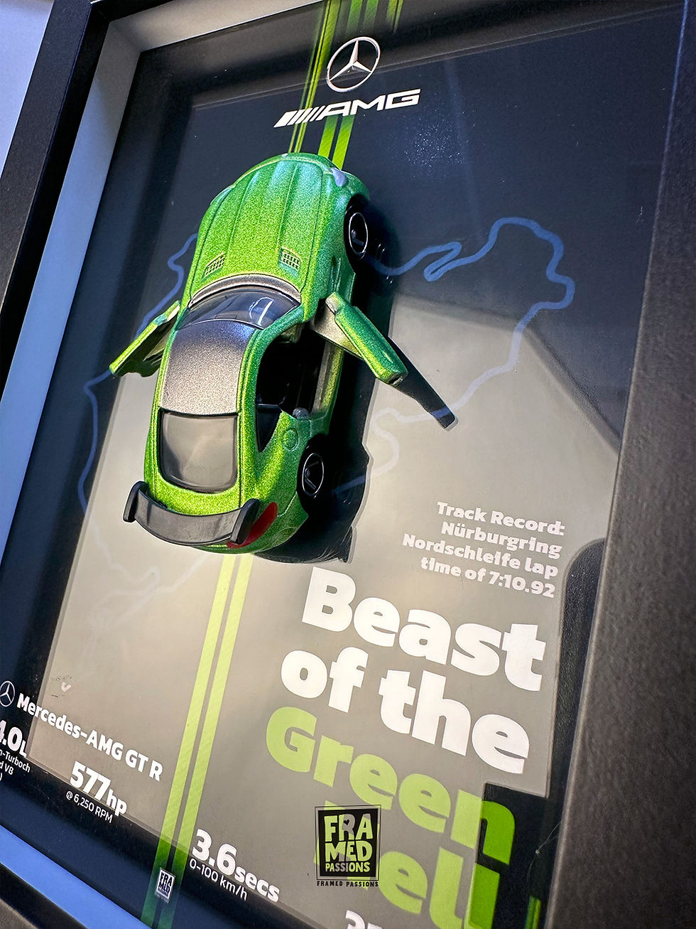 Thumbnail: Mercedes-AMG GT R Diecast Art Frame