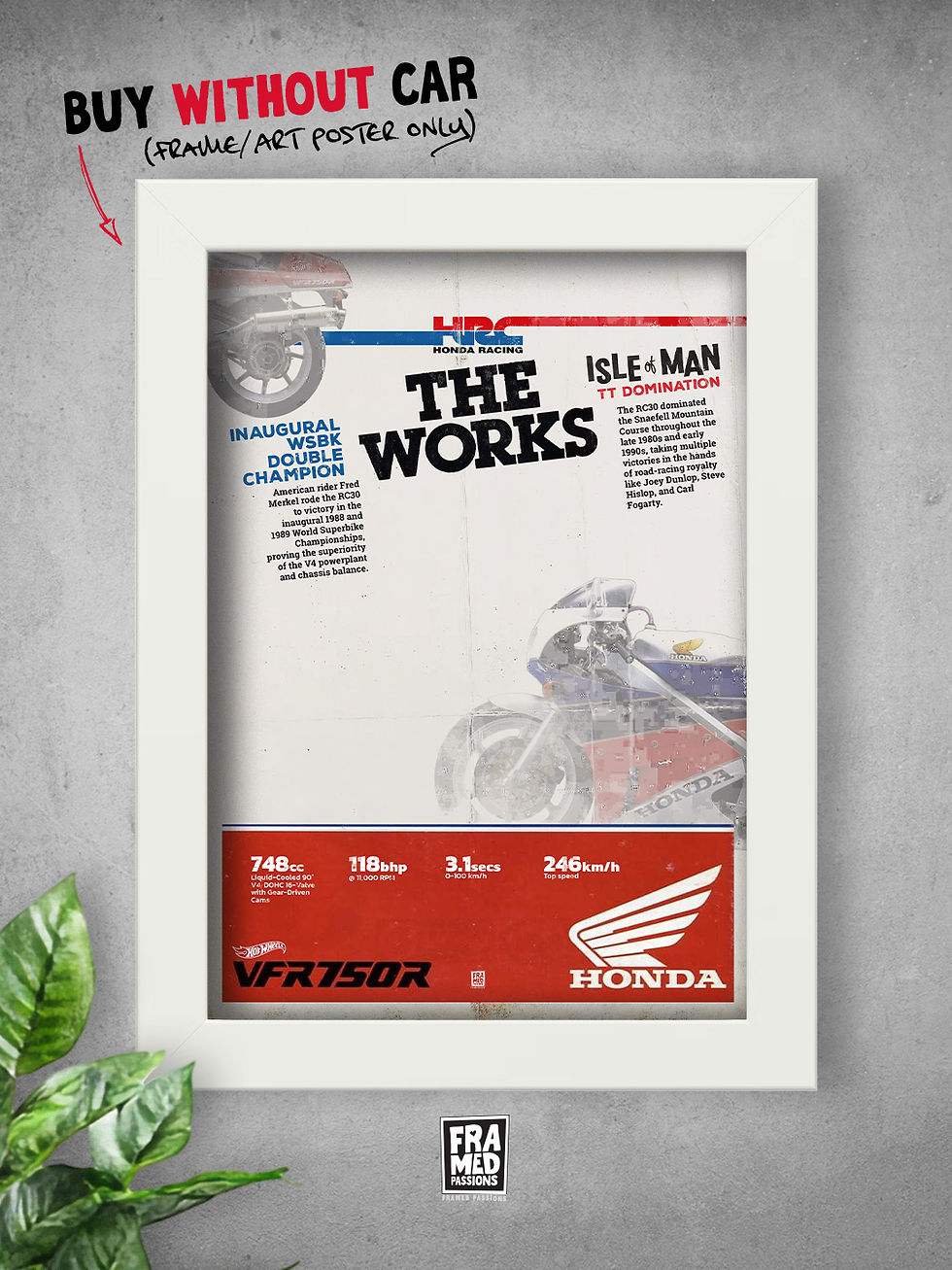 Thumbnail: Honda VFR750R (RC30) Diecast Car Art Frame