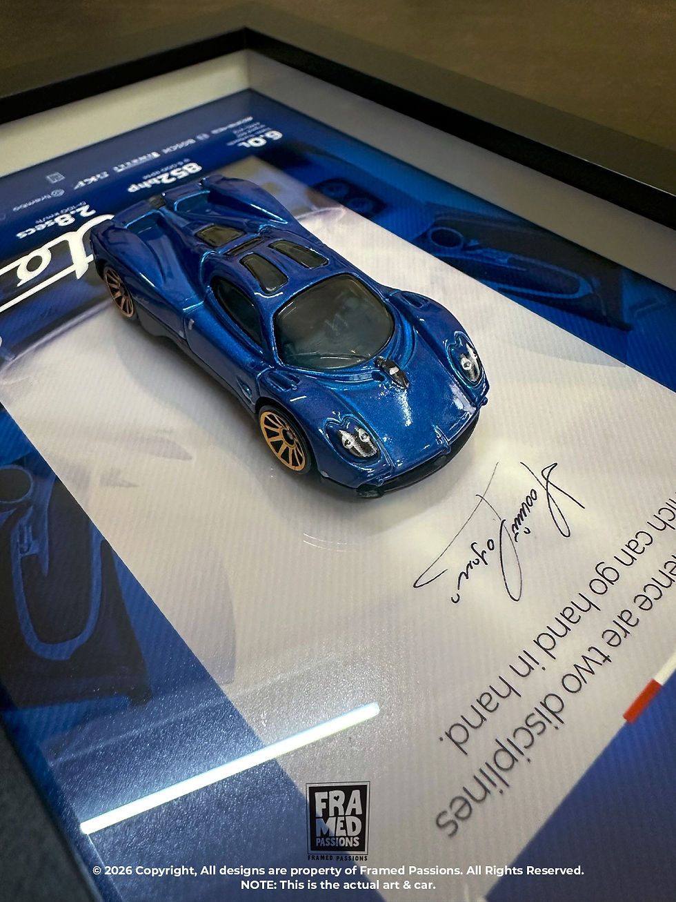Thumbnail: Pagani Utopia Diecast Car Art Frame