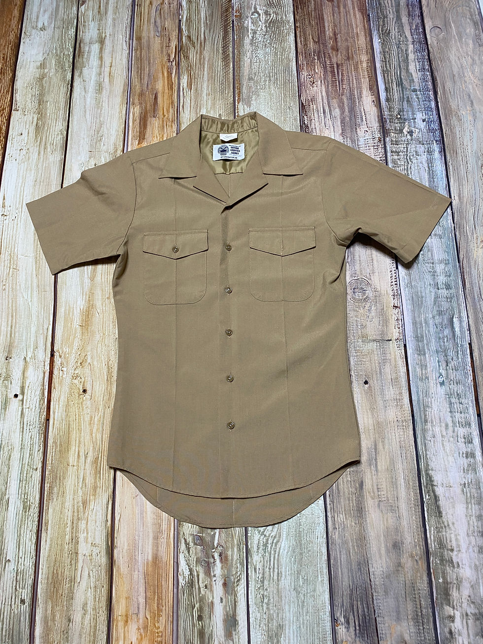 U.S.NAVY サービスドレスシャツ sizeS 2013年 USED【N223】