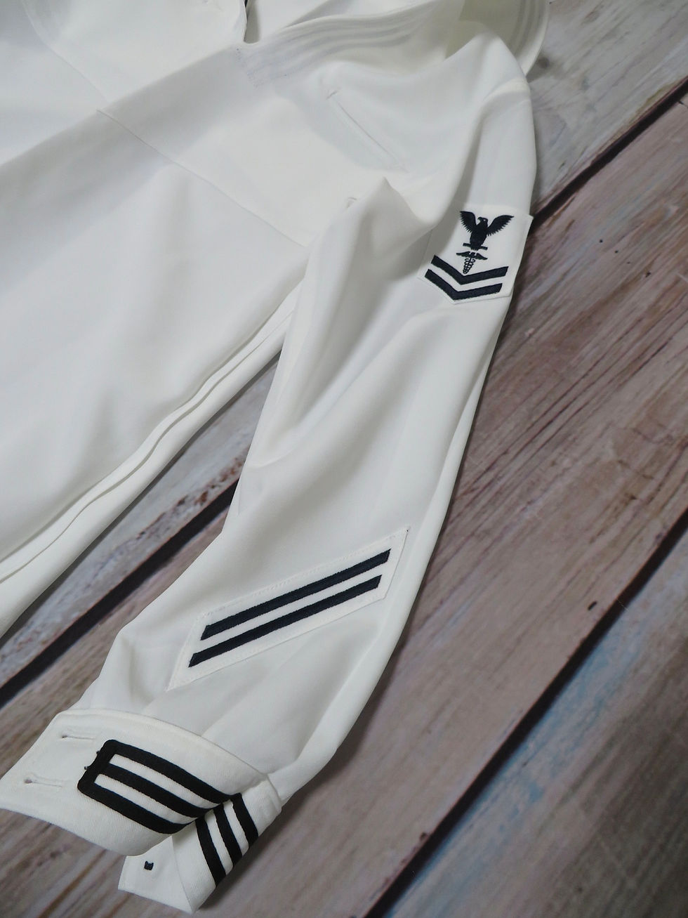 サムネイル： U.S.NAVY  新型セーラー白  size12WR  2017年 USED【N452】