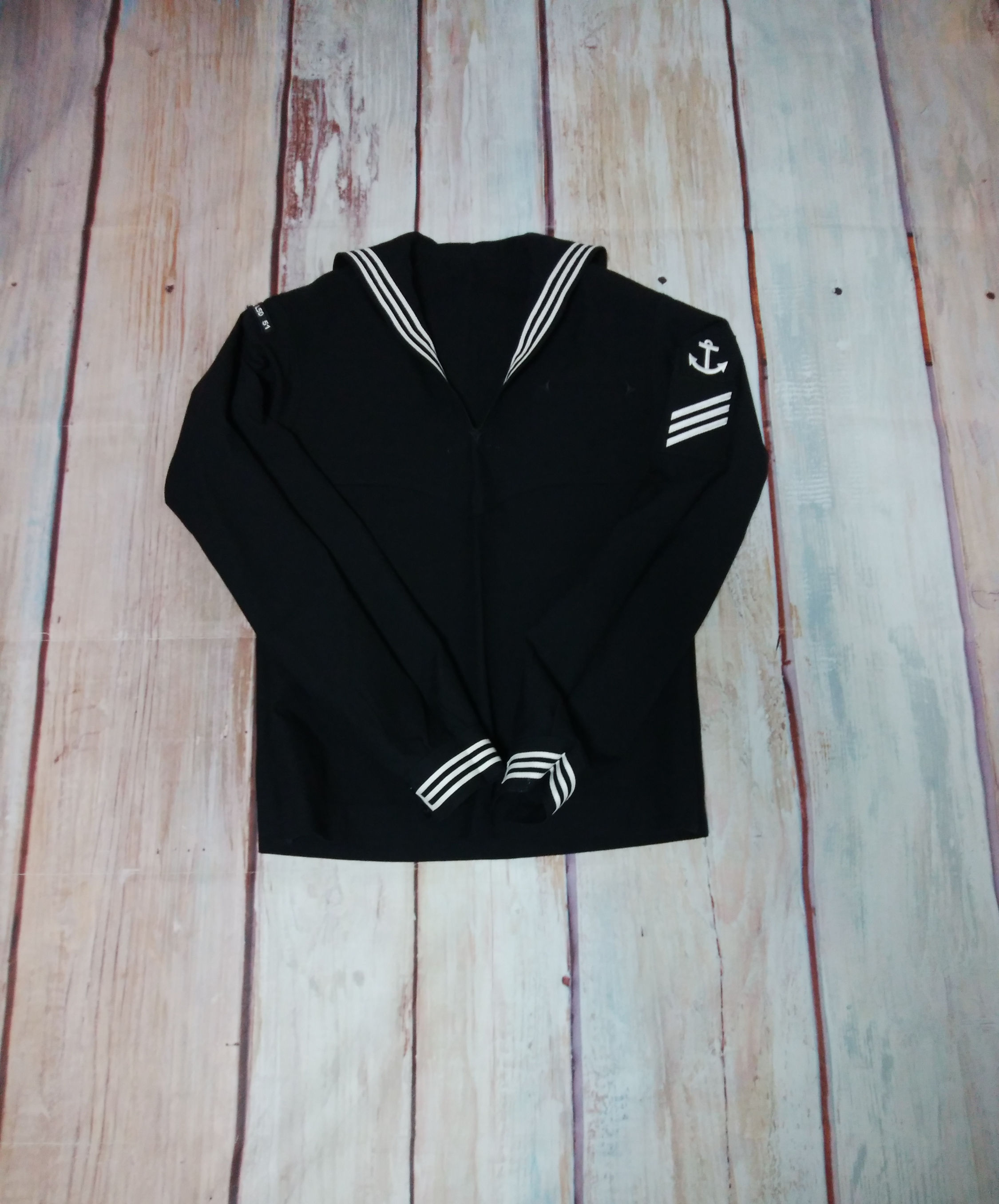 U.S.NAVY セーラー黒  size40L 2012年 USED【N599】