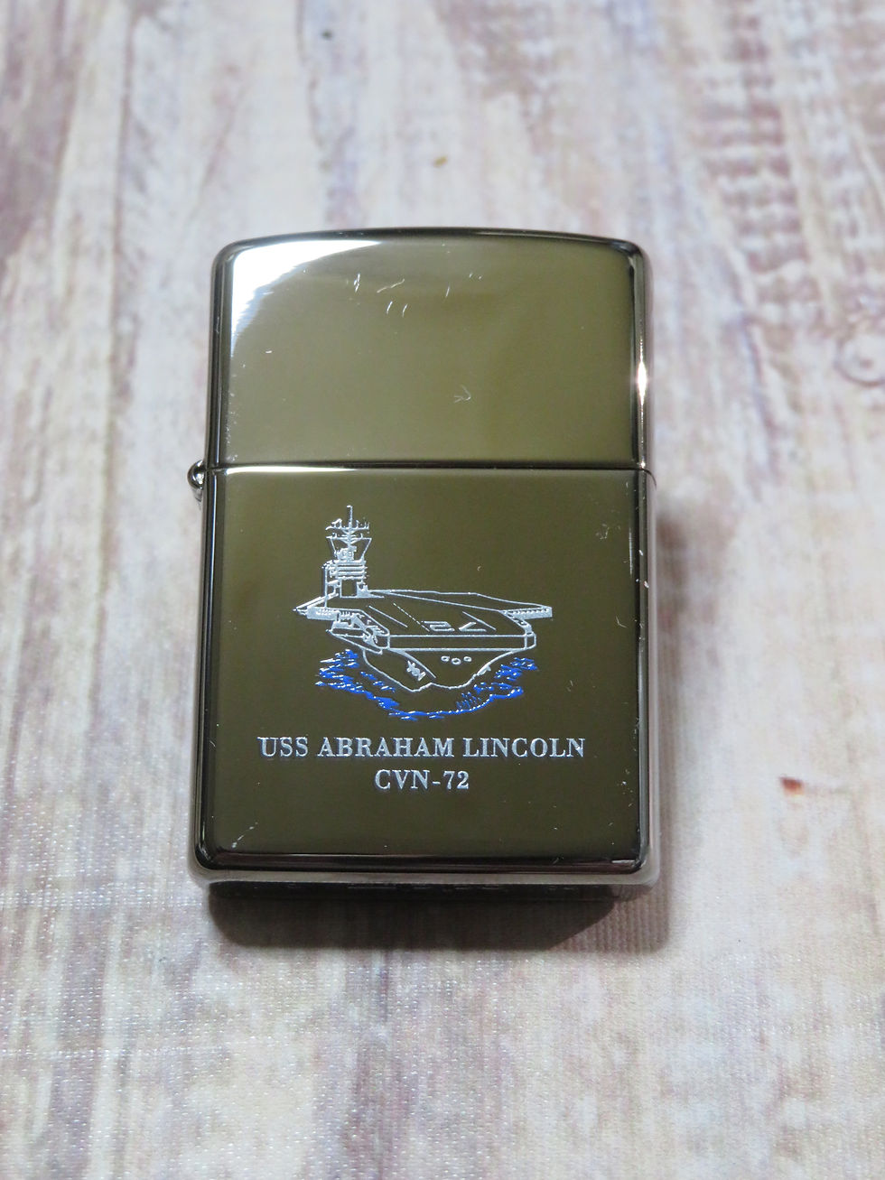 U.S.NAVY ZIPPO CVN-72 USS ABRAHAM LINCOLN 2004年 新古品【Z027】