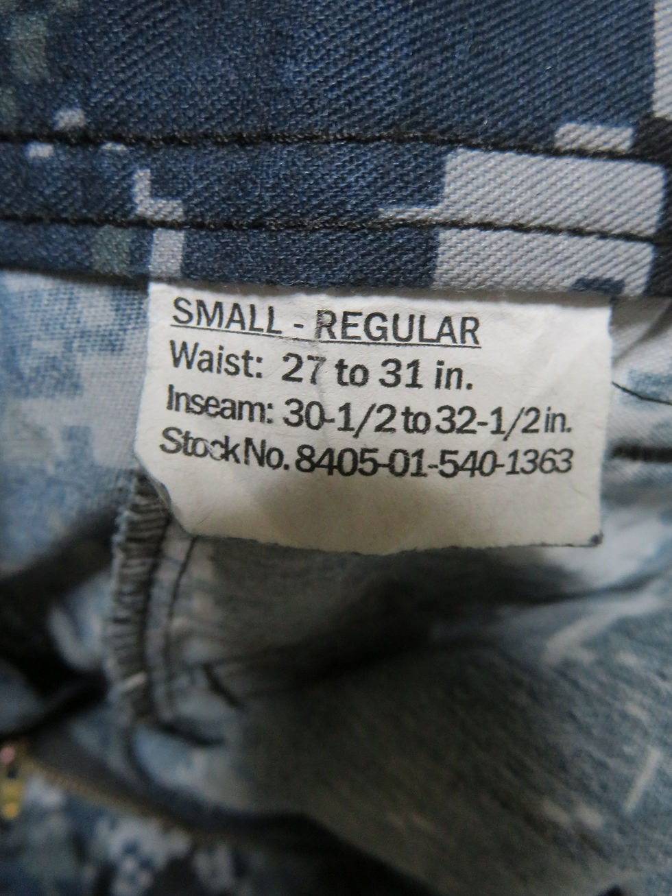 サムネイル： NWU TYPE Ⅰ パンツ S-R 2014年 USED【NT158】