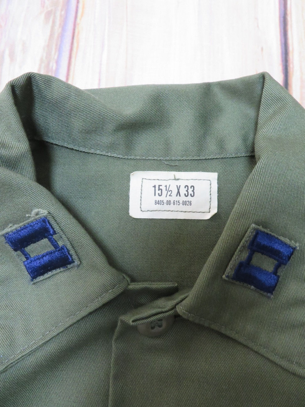 サムネイル： OG-507 ユーティリティーシャツ size15-1/2  1982年 USED【OS010】