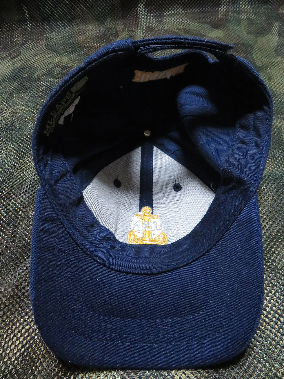 サムネイル： U.S.NAVY CAP "ANCHOR UP" USED  【N121】