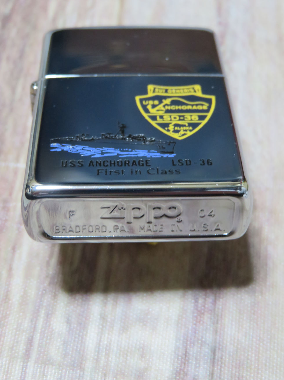 サムネイル： U.S.NAVY  ZIPPO  LSD-36 USS ANCHORAGE  2004年 新古品【Z041】