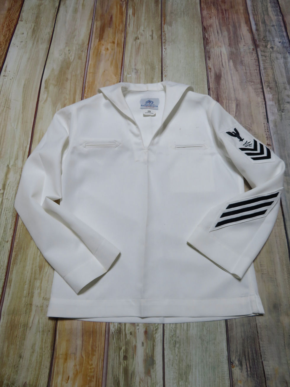U.S.NAVY セーラー白 size38R 1998年 USED【N329】
