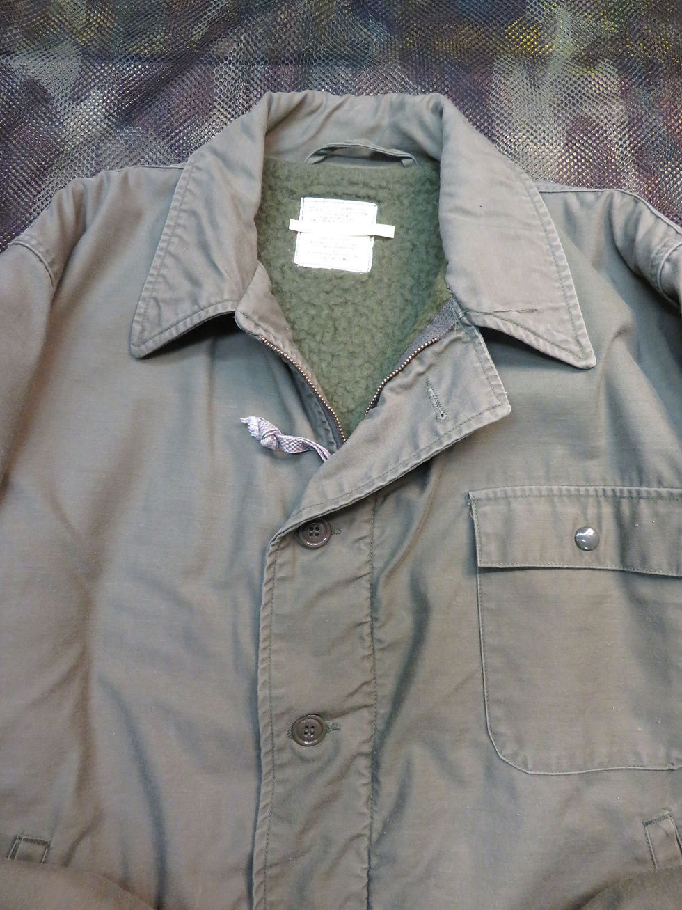 サムネイル： U.S.NAVY A-2DECK JACKET 1986年 sizsL USED【OU006】
