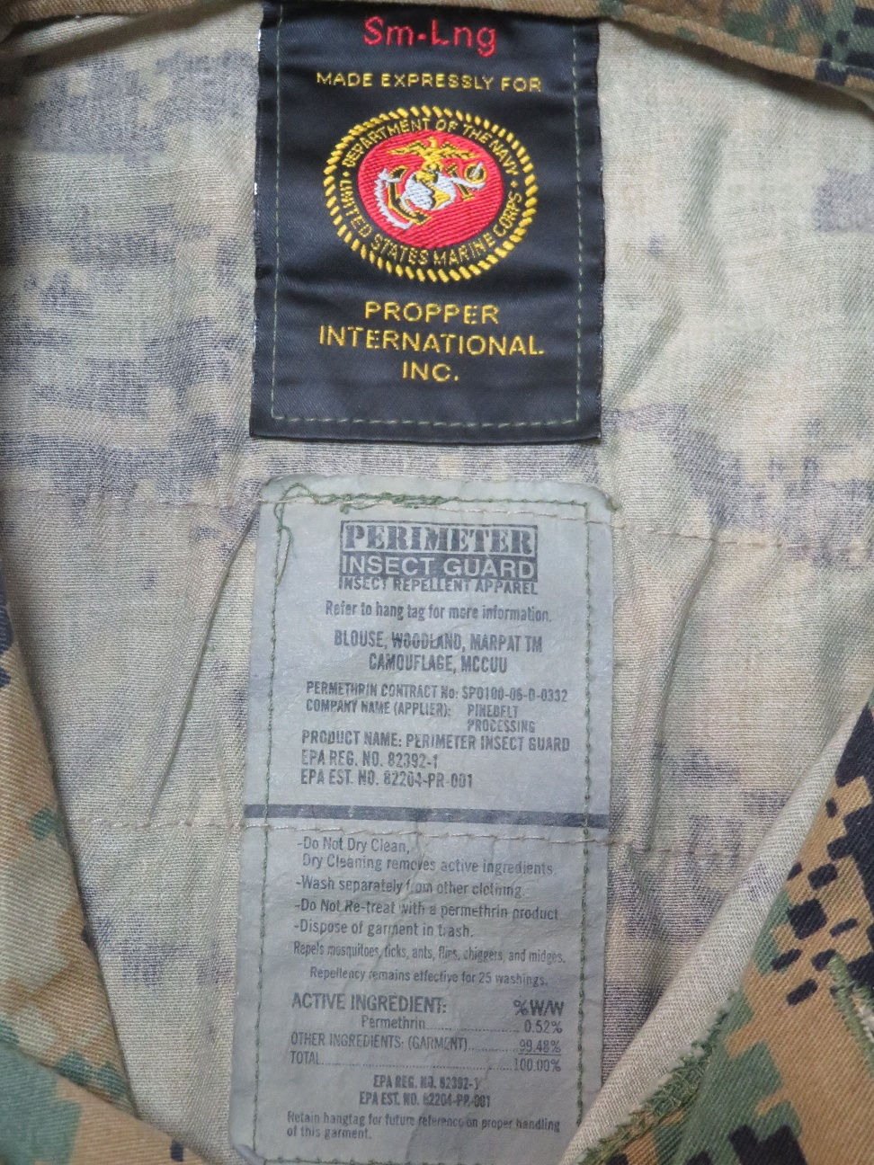 サムネイル： MARPAT WOODLAND ジャケットS-L  2006年  USED【MWB026】