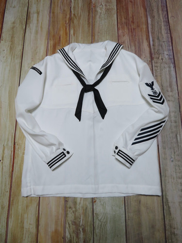 米軍実物 U.S.NAVY Sailor White セーラー服 白 | 柿田商店