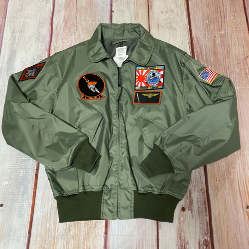 【中古】HOUSTON　U.S.N. ミリタリージャケット サイズ38 ネイビー 楽天市場】HOUSTON ヒューストン 米海軍 U.S.NAVY タイトN-1