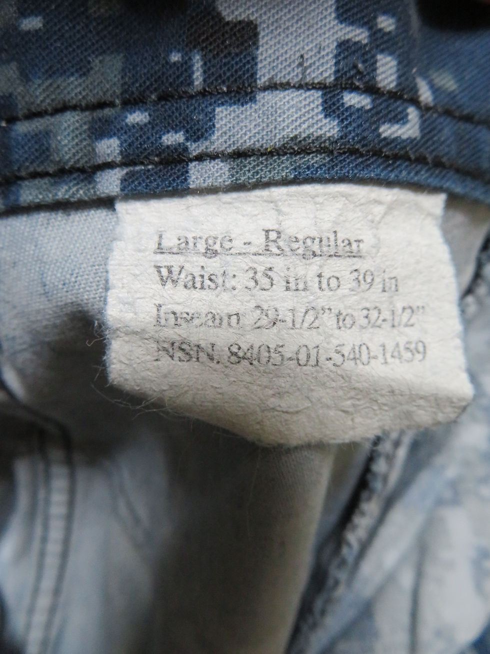 サムネイル： NWU TYPE Ⅰ パンツ L-R 2008年 USED【NT145】