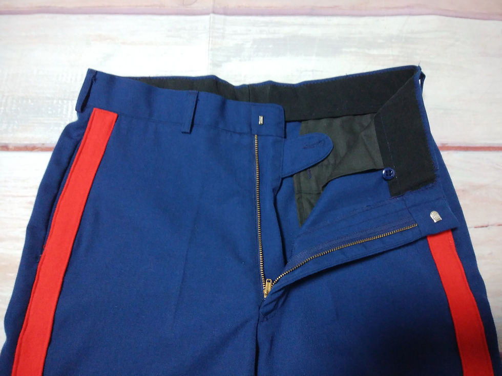 サムネイル： USMC ブルードレス 上下セット size 上43S 下 31L 【M010】