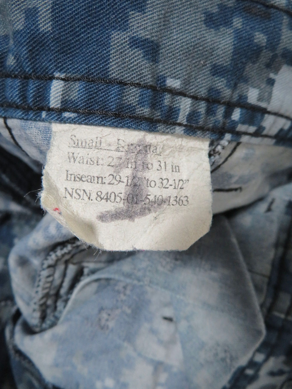 サムネイル： NWU TYPE Ⅰ パンツ S-R  2008年 USED【NT212】