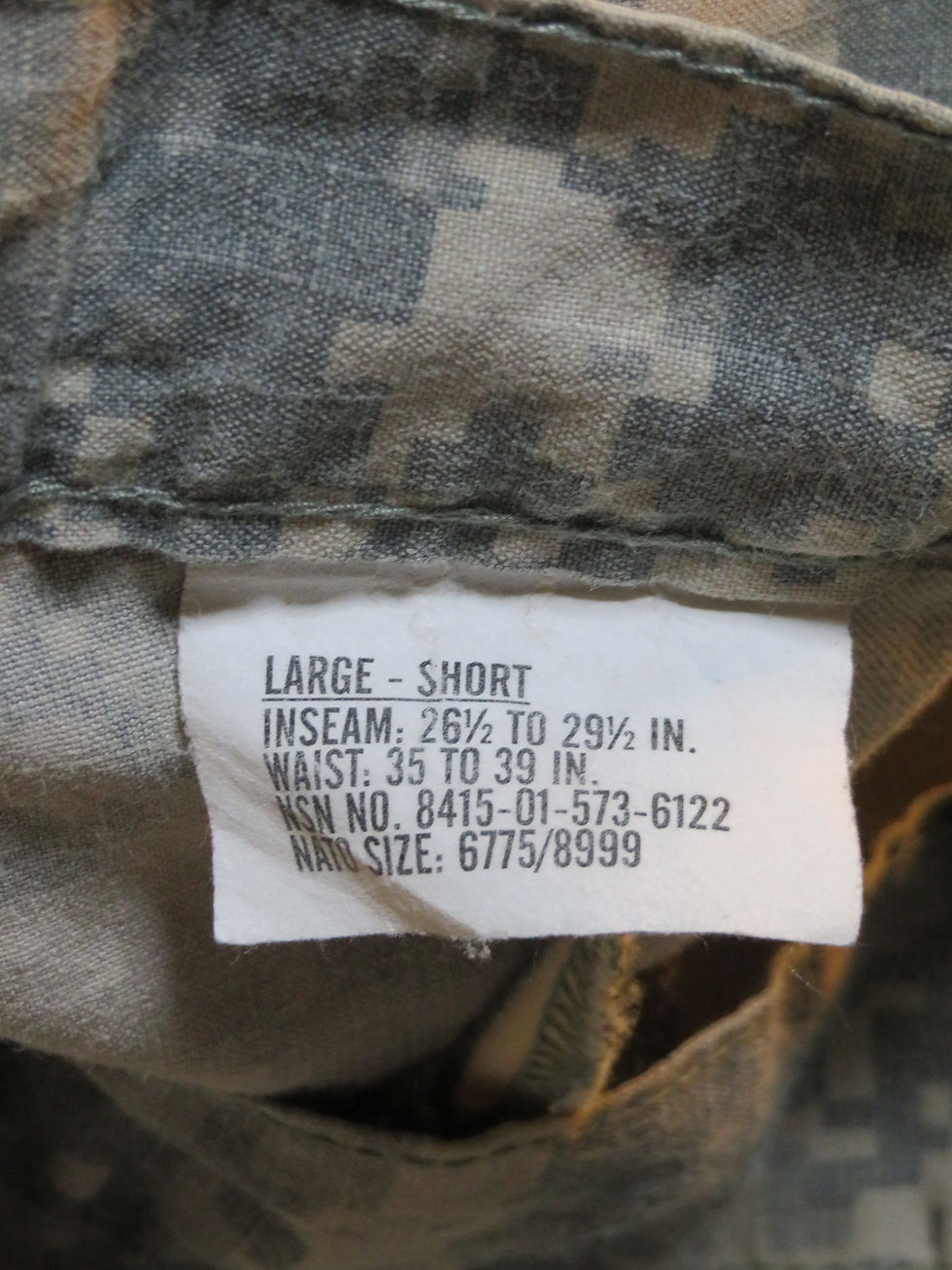 サムネイル： ACU FRパンツ L-S 2010年 USED【AT020】
