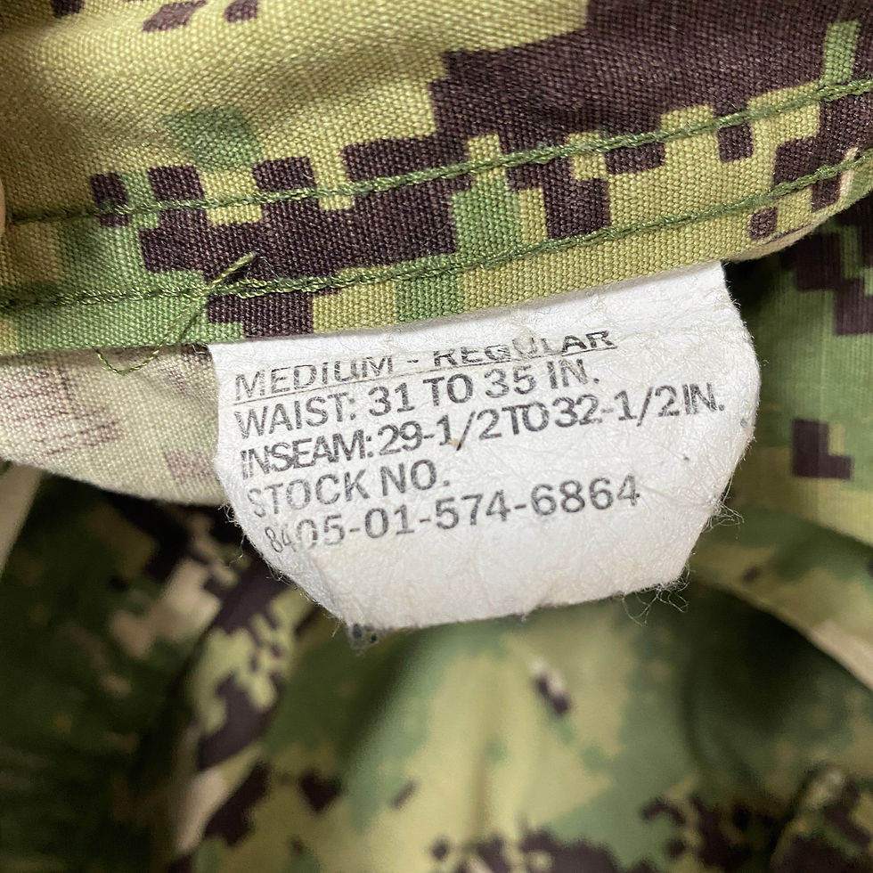 サムネイル： NWU TYPE Ⅲ パンツ M-R  2014年 USED【NⅢT112】