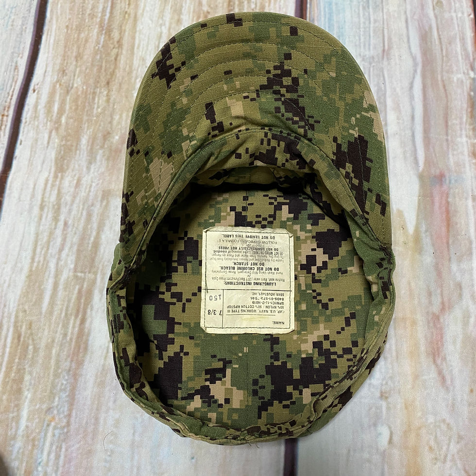 サムネイル： U.S.NAVY NWU TYPEⅢ CAP size7 3/8  2013年 USED【NⅢC056】