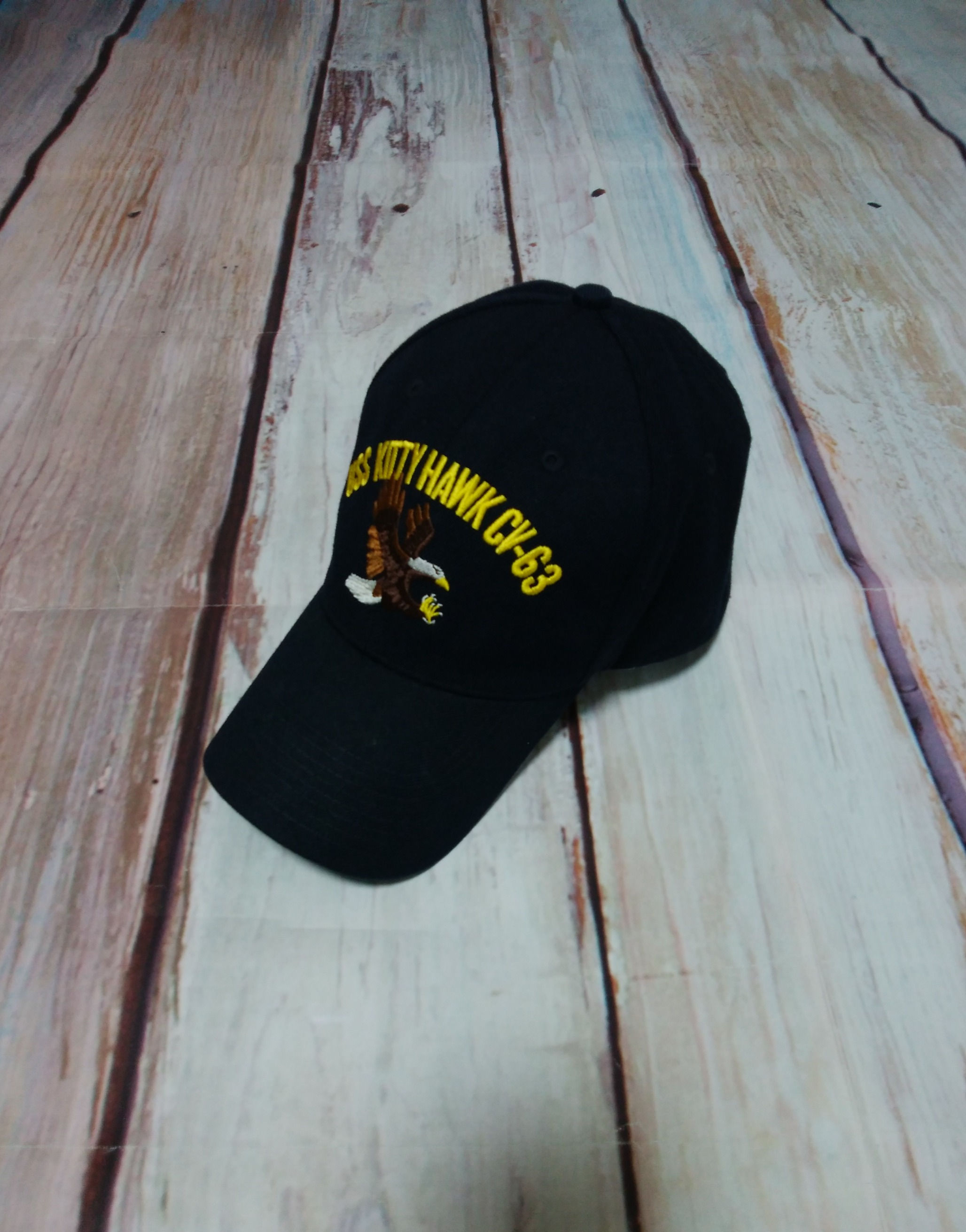 "USS KITTY HAWK  CV-63"  CAP  USED 【N569】