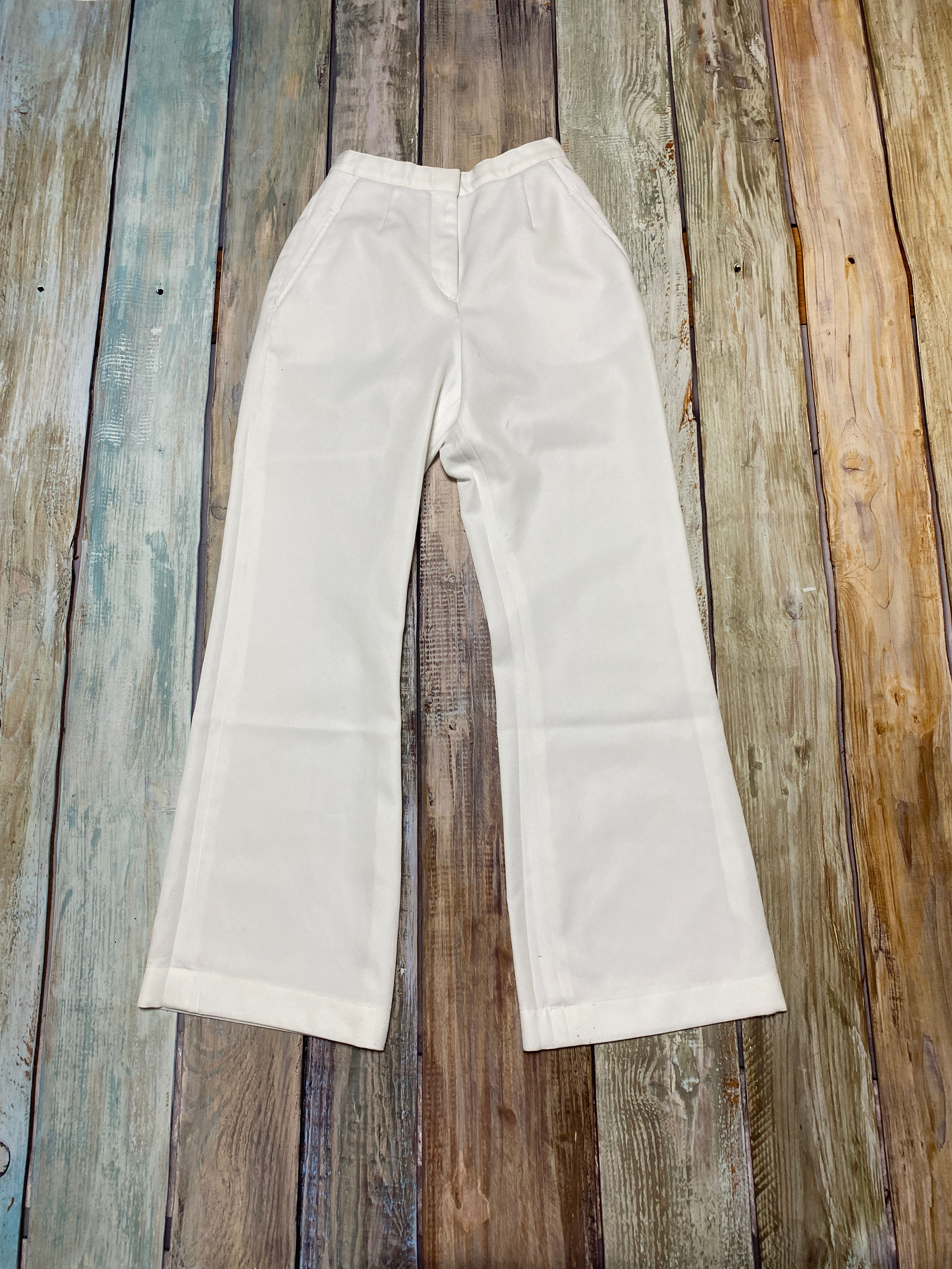 U.S.NAVY セーラーパンツ 白 WOMEN'S  size4〜16  USED【N219】