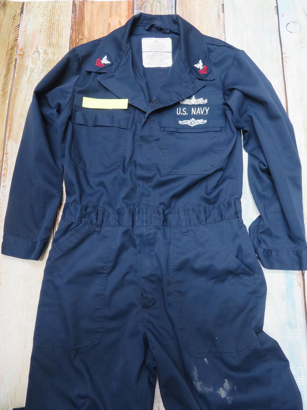 サムネイル： U.S.NAVY COVERALL UTILITY size40-S 2013年 USED【NCU022】