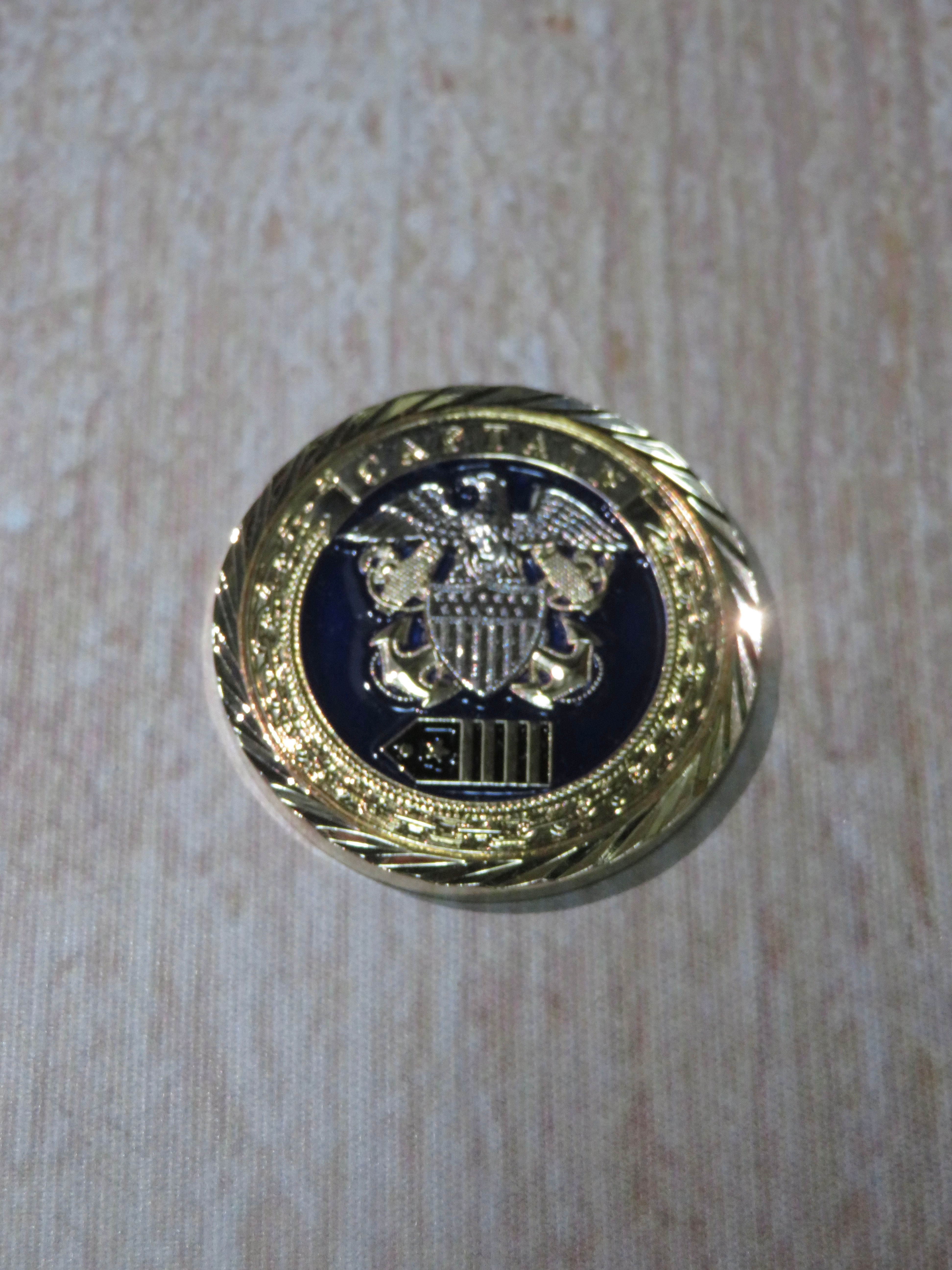 U.S.NAVY "CAPTAIN" -大佐- チャレンジコイン USED【N403】