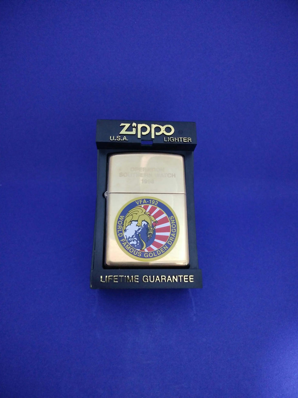 U.S.NAVY ZIPPO VFA-192 GOLDEN DRAGONS 1998年 未使用 【Z122】
