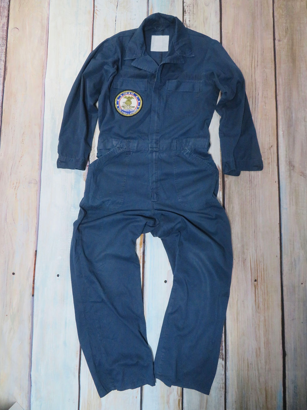 U.S.NAVY COVERALL UTILITY size42-L USED【NCU046】