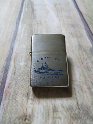 米軍放出品　ポスター(額入り) BB-59 USS MASSACHUSETTS ZIPPO ジッポ | 柿田商店 ミリタリーショップ