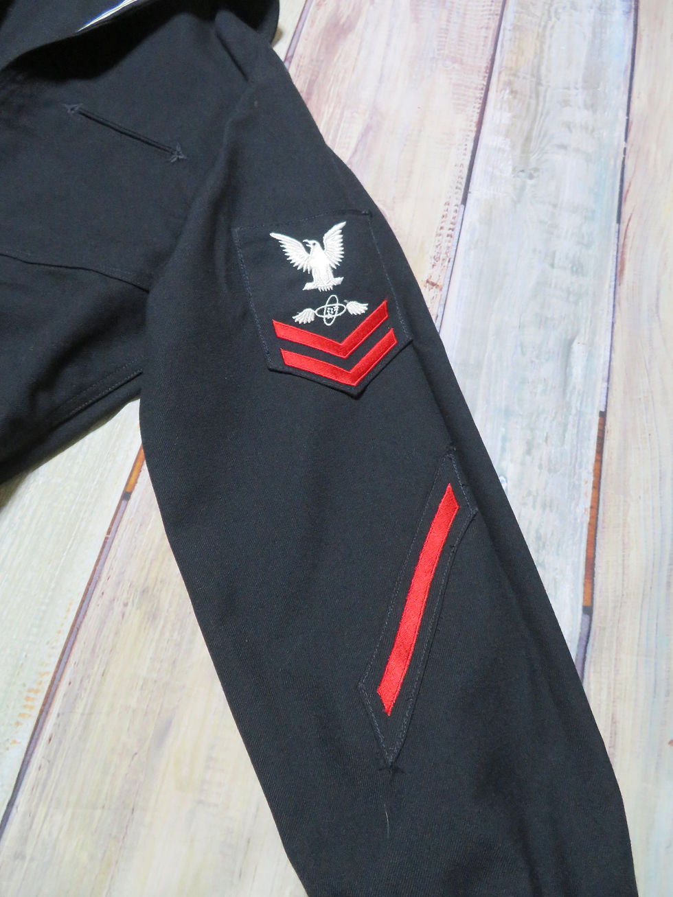 サムネイル： U.S.NAVY セーラー黒  size42R 1983年 USED【N323】