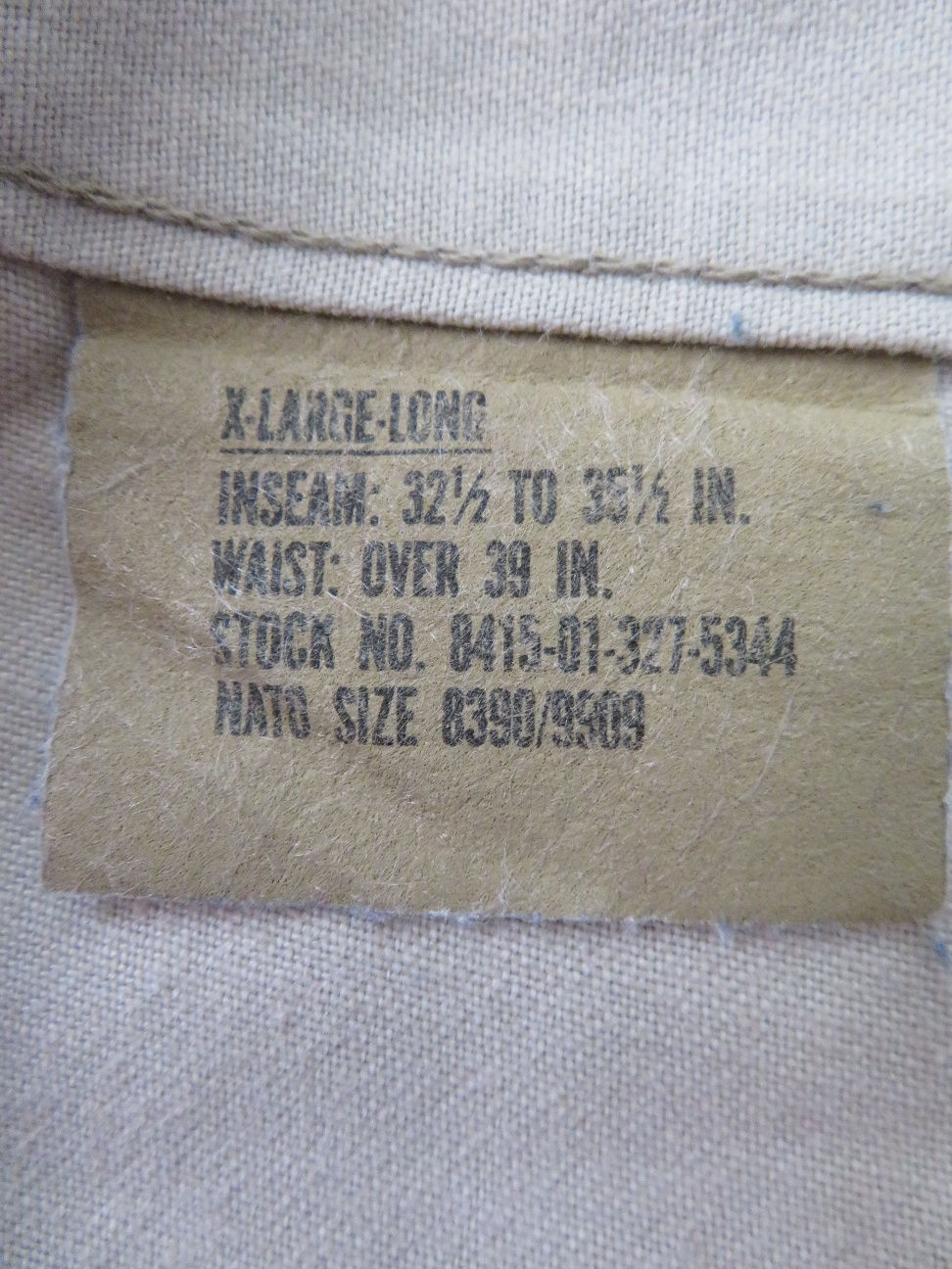サムネイル： 3color DESERT パンツ XL-L  1991年 USED【3CT013】